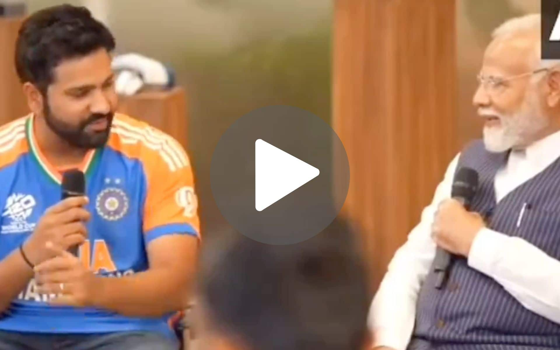 [Watch] Rohit Sharma Stumps PM Modi With His Trademark Awara Pagal Deewana 'Yeh & Woh' Talking Style